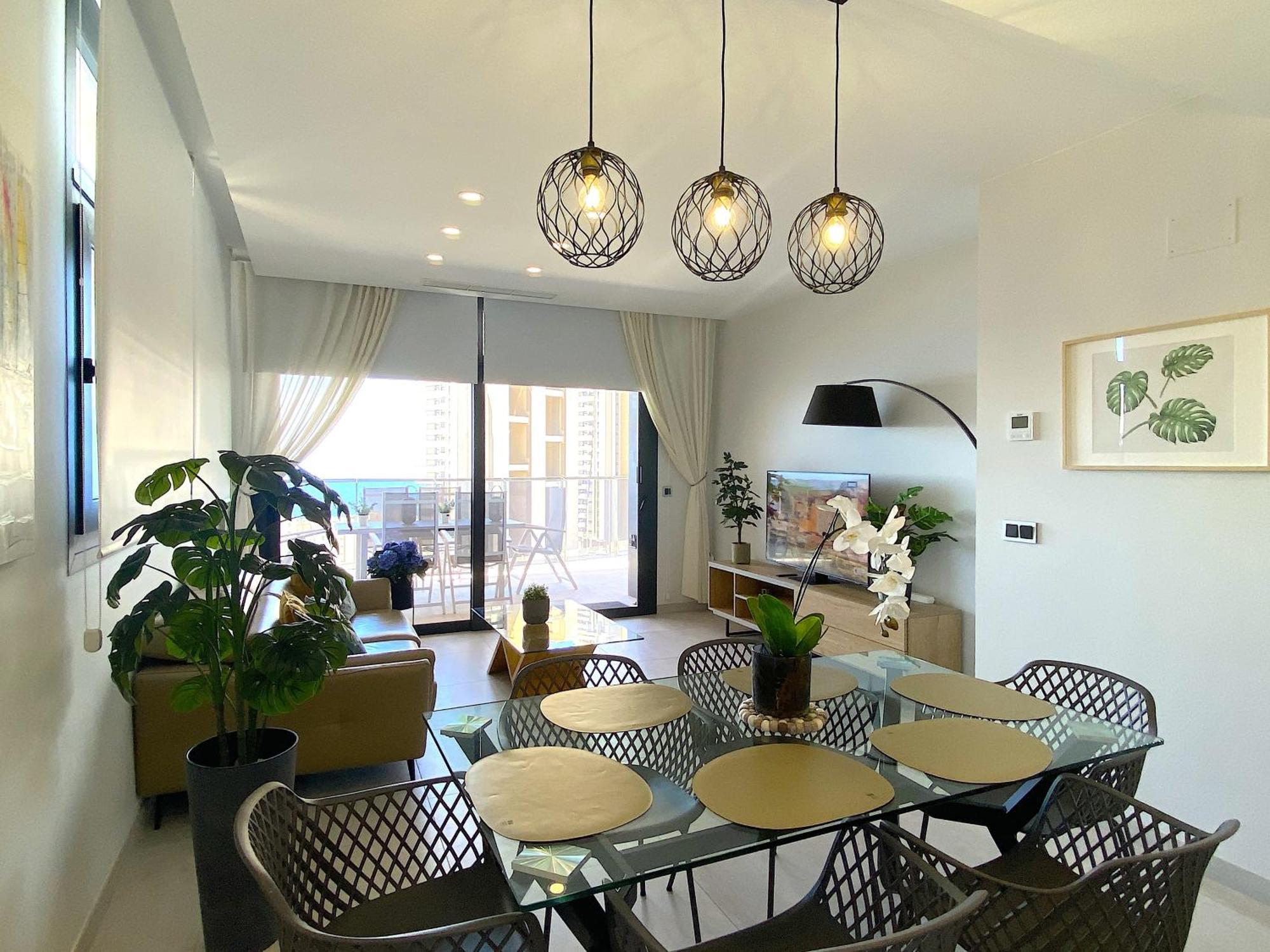 Lujoso Apartament Con Impresionantes Vistas Al Mar Benidorm Bagian luar foto